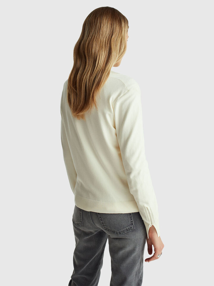 V NECK SWEATER L/S Women image number 2